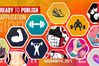 provide ready to publish health and fitness app gym app cross platform app