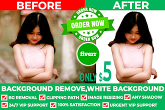 do 100 images background removal and superfast delivery