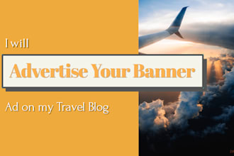 advertise your banner on my travel blog