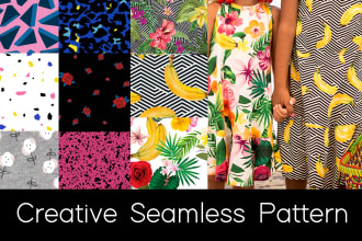 design a trendy  seamless pattern for textile and print