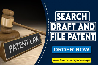 search, draft and file patent