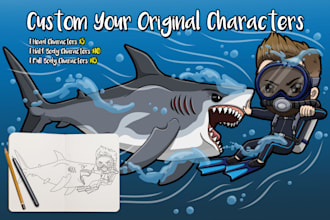 custom your original cartoon character or mascot