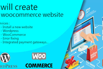 creat a woocommerce website