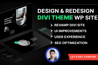 be your divi theme expert to create divi website design with divi theme builder