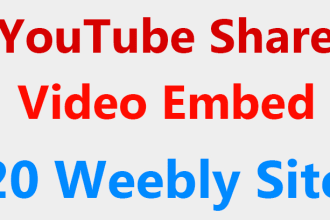youtube embed on weebly blogs