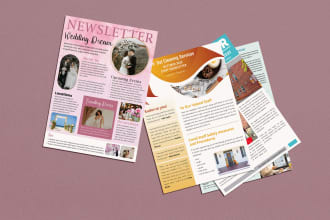design creative newsletter or newsletter template for you