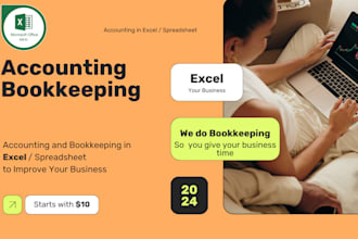 do accounting and bookkeeping in excel spreadsheet