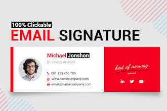 create HTML email signature