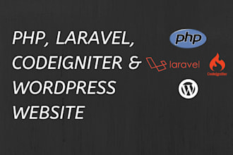 create a web app, web apis using laravel or lumen