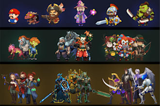 create high quality 2d characters for your  mobile game