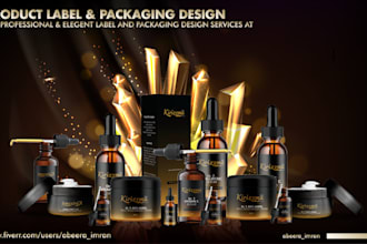 do professional product label design and box design