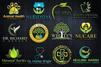 design health, medical, dental, hospital, wellness care logo