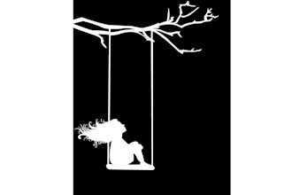 draw creative black and white silhouettes for you