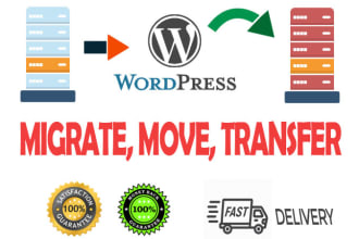 migrate wordpress website or move, transfer, backup 1 hour