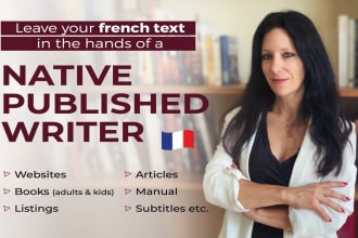 proofread, edit and improve your french text