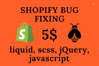 fix shopify theme design and liquid programming bug