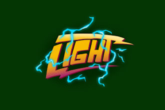 Top 5!  make excellent typography electric storm effect as you need
