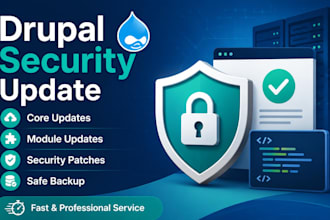 do drupal website security update of core and modules