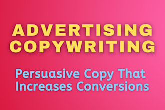 write copy for your adverts and marketing materials