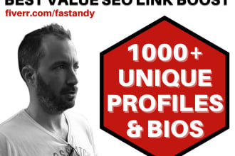 boost rankings w 1500 white hat profile links all unique genuine sites