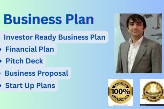 prepare complete business plan, financial projections