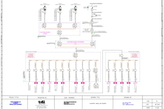 do electrical single line diagram and layout  for city permit