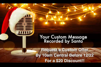 record a custom message from santa