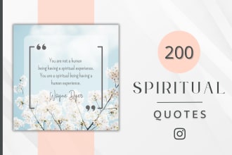 design spiritual quotes for your instagram