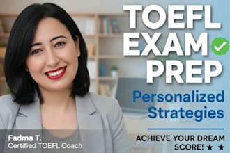 prepare you for the toefl exam with personalized strategies