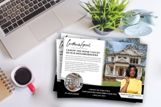 design professional real estate postcard