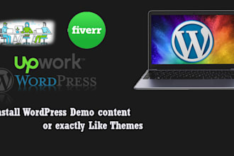 install wordpress demo content or exactly like theme