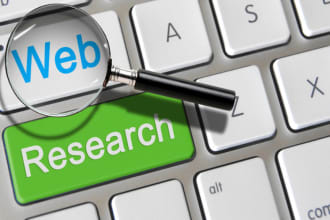 do linkedin research and database management