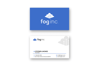 design a minimalist business card or letterhead