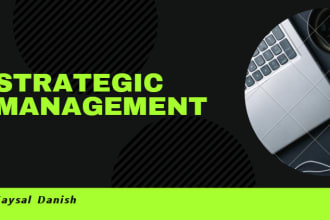 assist you in strategic management research of a company