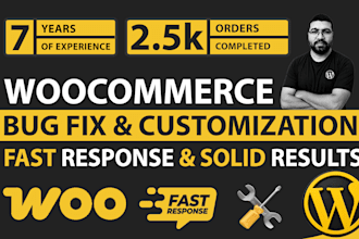 fix woocommerce issues, checkout and customize your store