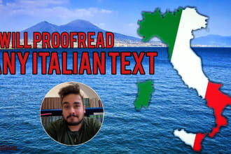 proofread any italian text