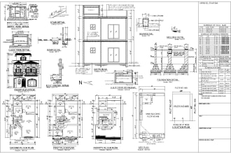 drawn architectural 2d schematic floor plan and drawings