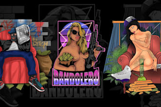 draw mascot and cartoon character for ur brand