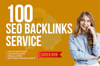 do 100 high da dofollow USA SEO backlinks , link building for google ranking