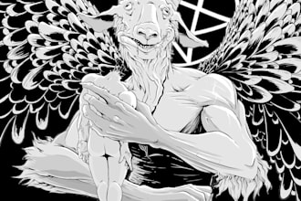 do black and withe art