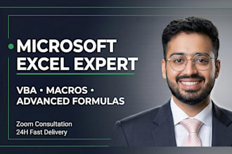 create advanced microsoft excel formulas and vba automation