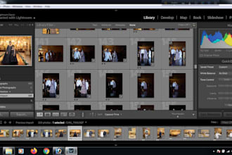 culling event and wedding photos in lightroom