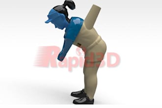 do 3d sculpture and mesh character modeling and rendering