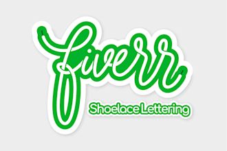 Hot Review!  draw awesome shoelace lettering