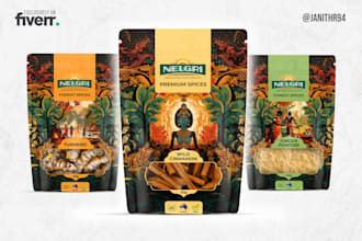 design professional label and packaging for your product