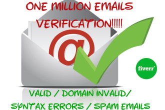 do email verification and list cleaning of emails