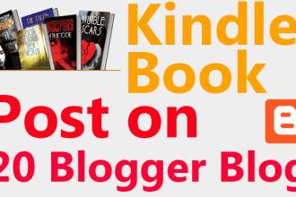 kindle book post on blogger blogs