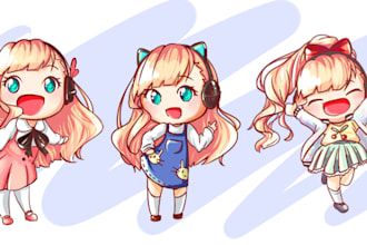 draw cute chibi character illustration