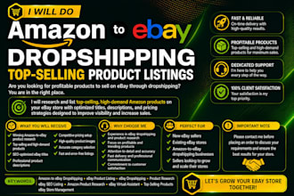 do amazon to ebay dropshipping top listings