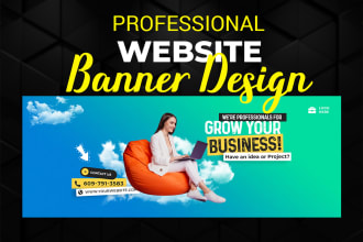 create professional website banners and header